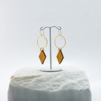 Sepalo Earrings Beer (brown) Sepalo Earrings Beer (brown)