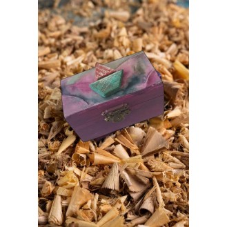 Colorful Small Jewelry Box with Boat Purple Colorful Small Jewelry Box with Boat Purple